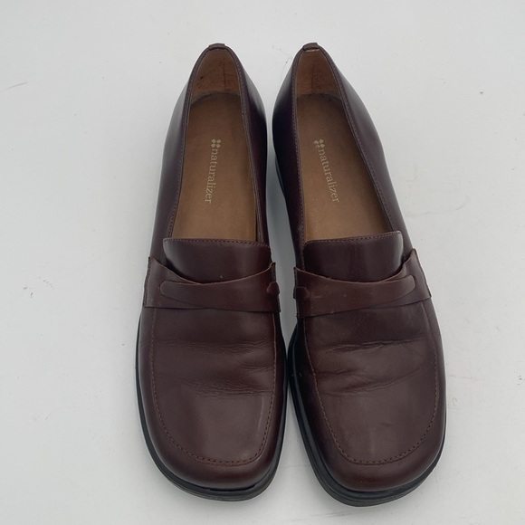 Vintage Naturalizer Brown women Loafers moccasin shoe 11M leather Y2K casual - Picture 10 of 13